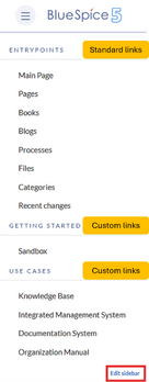 Main navigation BlueSpice 4.4+