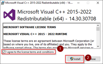Visual C++ Redistributable 01