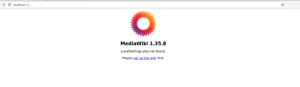 MediaWiki setup page php error