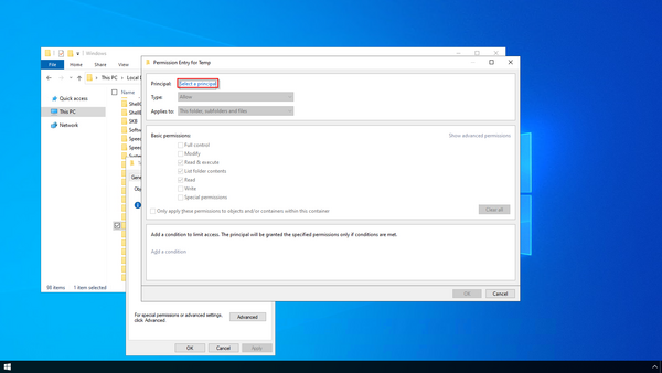 Windows file permissions 06