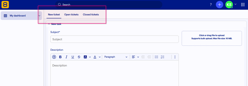 Tabs in Easy8