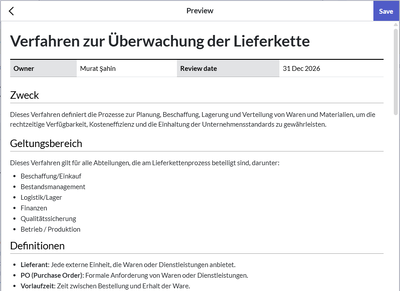 Preview window with translated wiki page