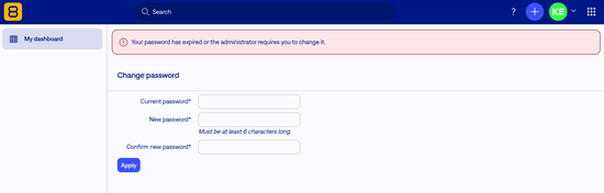 Change Passwort in Easy8